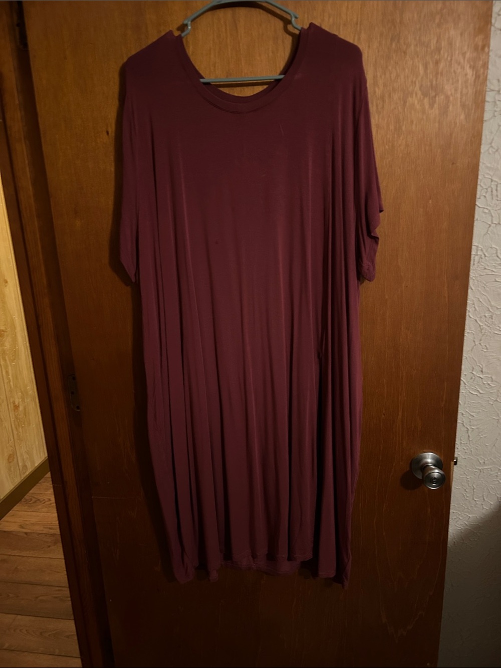 torrid Burgundy Short Sleeve Swing Tunic